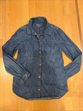 GAP Kids Indigo Denim Button-Down Shirt